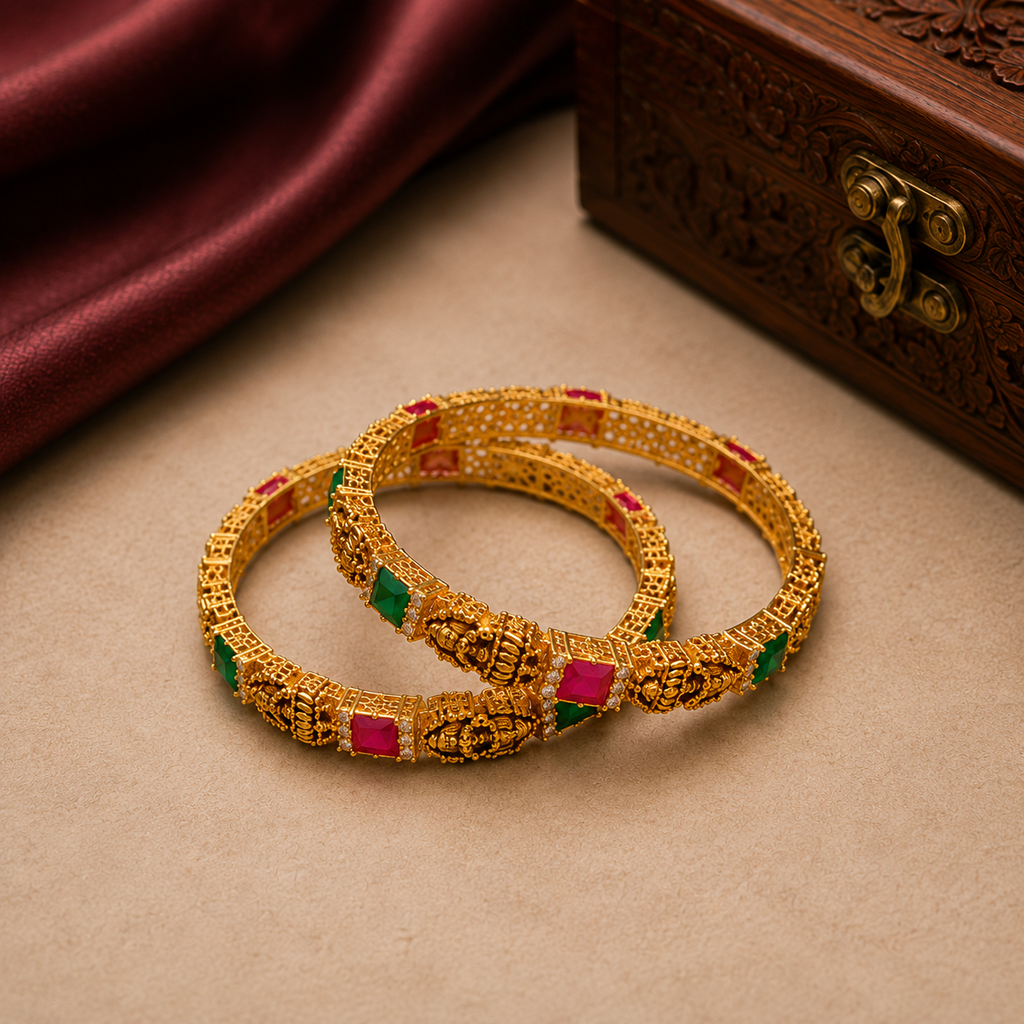 Opulent Temple Bangles
