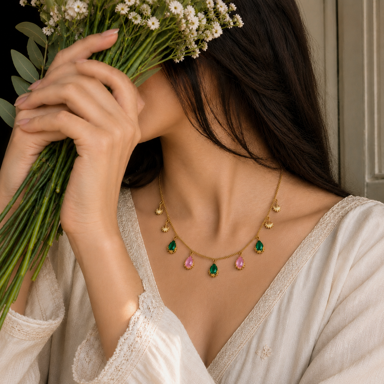Emerald Blush Charm