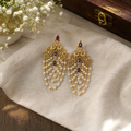 Royal Pearl Cascade Earrings